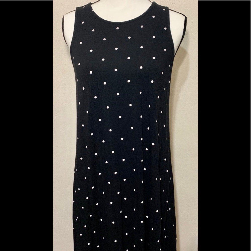 Old Navy sleeveless Polka Dot Jersey swing Dress